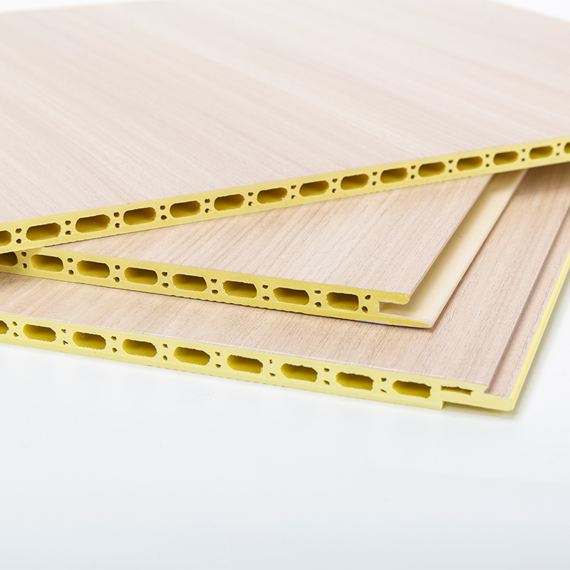 YXWPC609 9mm Kapal 60cm Lapad ng Lapad Mabilis na Pag -install WPC Wall Panel Integrated Wall Panel Bamboo Wood Fiber Wall