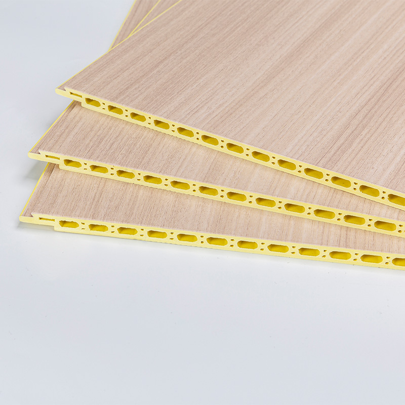 YXWPC609 9mm Kapal 60cm Lapad ng Lapad Mabilis na Pag -install WPC Wall Panel Integrated Wall Panel Bamboo Wood Fiber Wall