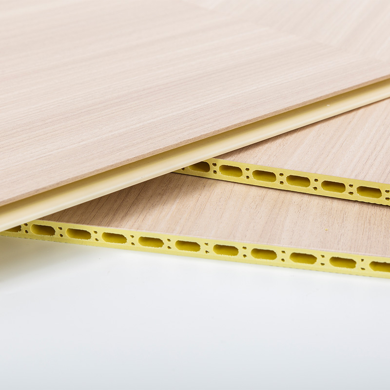 YXWPC609 9mm Kapal 60cm Lapad ng Lapad Mabilis na Pag -install WPC Wall Panel Integrated Wall Panel Bamboo Wood Fiber Wall