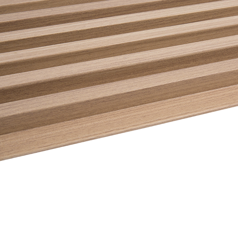 Modernong Eco-Friendly Dekorasyon na Wall at Ceiling WPC Fluted Panel (Laki ng cell 10*4.2) YXWPC16018